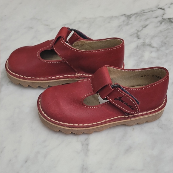 Jacadi Shoes Jacadi Paris Red Leather Tstrap Mary Jane Shoe Velcro